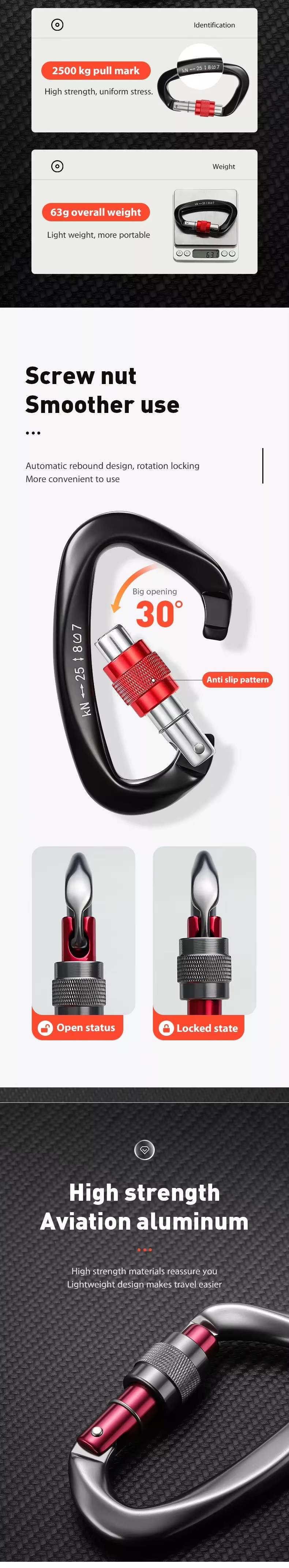 Climbing Hook Multifunctional Easy Grip Safe Hold Tree Climbing