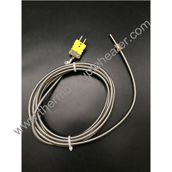 China Type K MI Thermocouple Sensor High Exhaust Temperature Sensor With Screw on sale