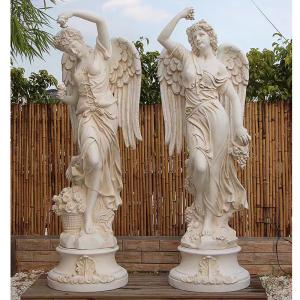 China Outdoor Garden Decoration Lady Marble Stone Sculpture Life Size on sale