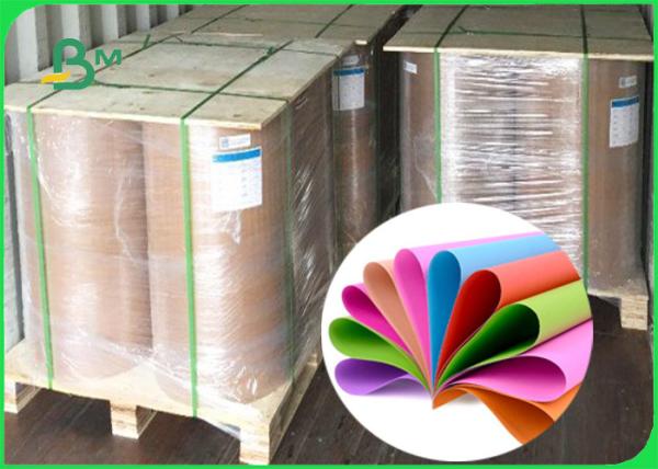 70gsm - 250gsm Smooth Surface Green / Blue / Red Colored Offset Paper For