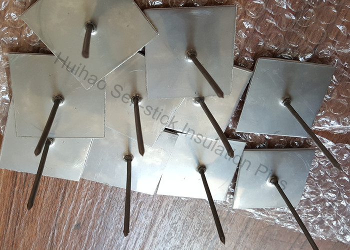 Square Type Self Adhesive Insulation Pins 2" x 2" To Fixing Thermal Barrier