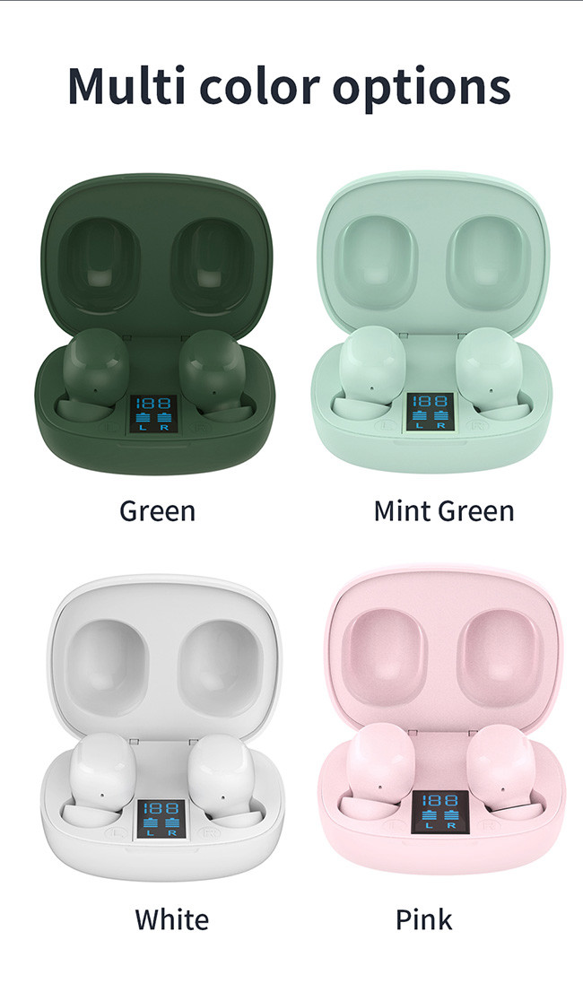 TWS Full Range In Ear Wireless Earphones Bluetooth 5.0 Noise Cancelling