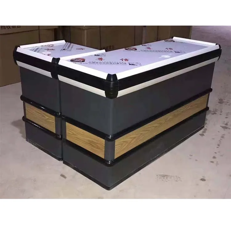 Heavy Duty Supermarket Checkout Counter For Grocery Store Shelves