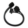 Buy cheap 12W-24W OBD2 Y Cable Splitter Male To Dual Female For Benz Vehicle Diagnosis from wholesalers
