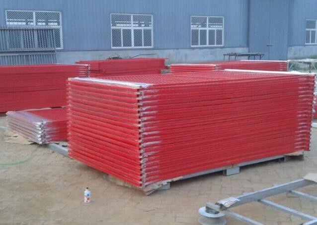 Bright Color Versatile Construction Site Temporary Fence Canada Commercial 6ftx10ft