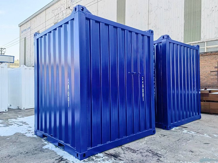 ISO 10855 Standard 8ft Mini Storage Box Container with External Dimensions of 2438 x 2438 x 2896 mm and 8100 kgs Payload