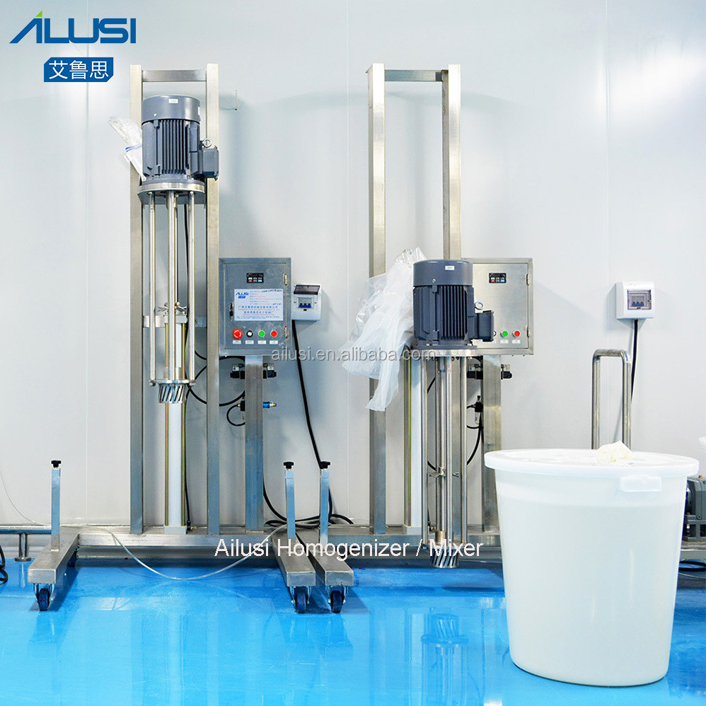Cosmetic Mixer Pneumatic/Electric Lifting Disperser Iron Movable Mixing Homogenizer