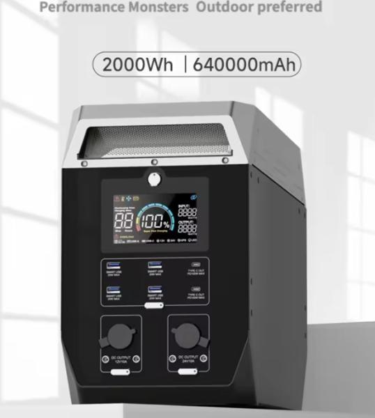 2000W 2000WH Portable Power Station Bank Supply Solar Generator Wholesale Travel
