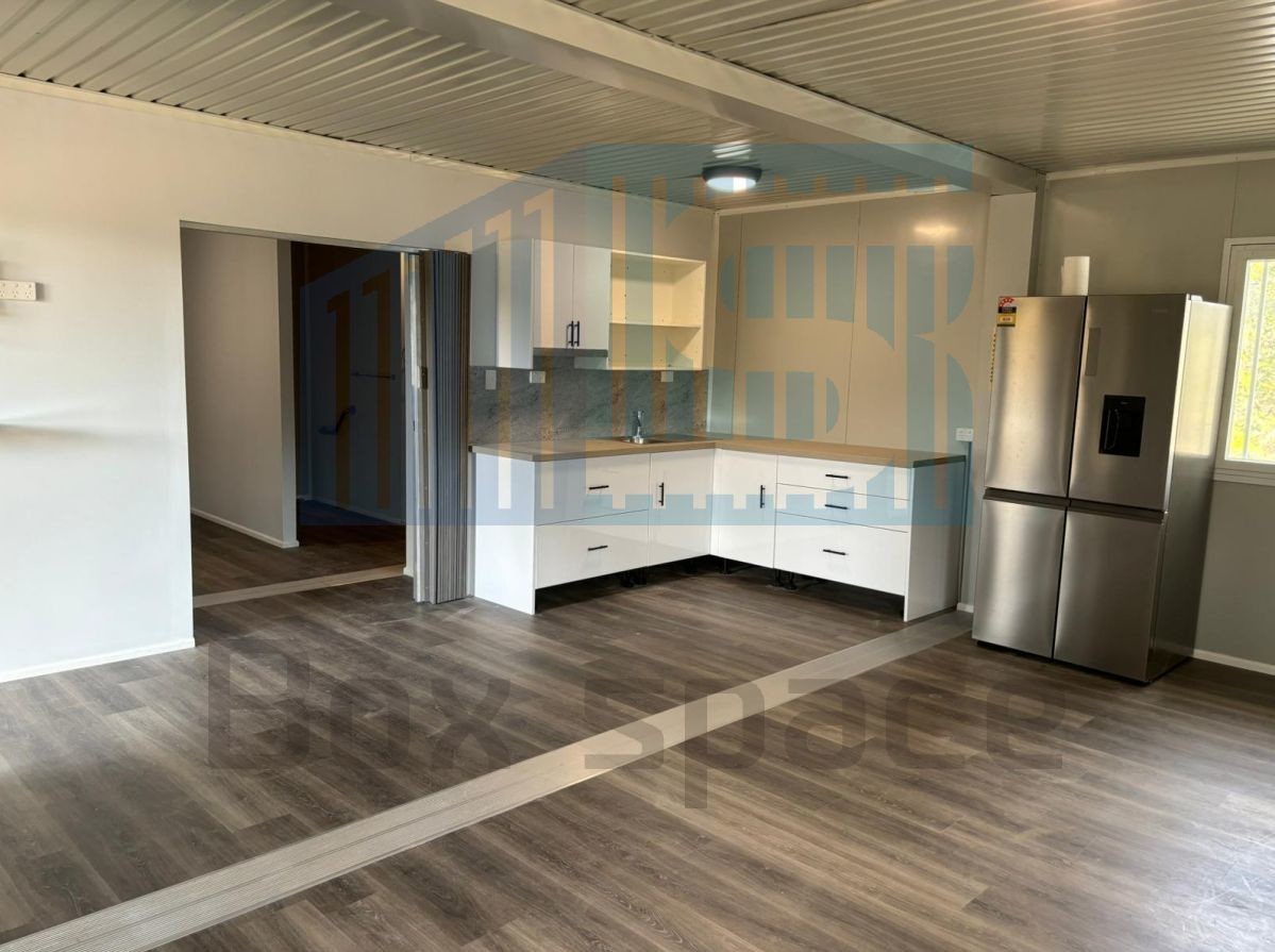 Modular 20ft Container House Prefabrikasi Kantor Kantor Pra-Built Container Dormitory