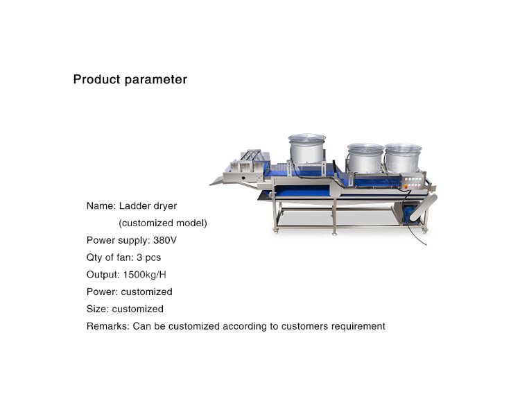 Stainless Steel Air Drying Machine Bag Drain Air Drying Automatic Vegetables And Fruits Air Drying Machine