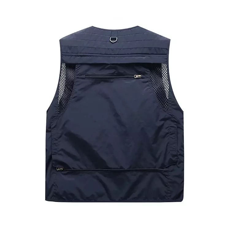 Summer Fashion Men&prime; S Photographer Waistcoat Mesh Many Pocket Vest