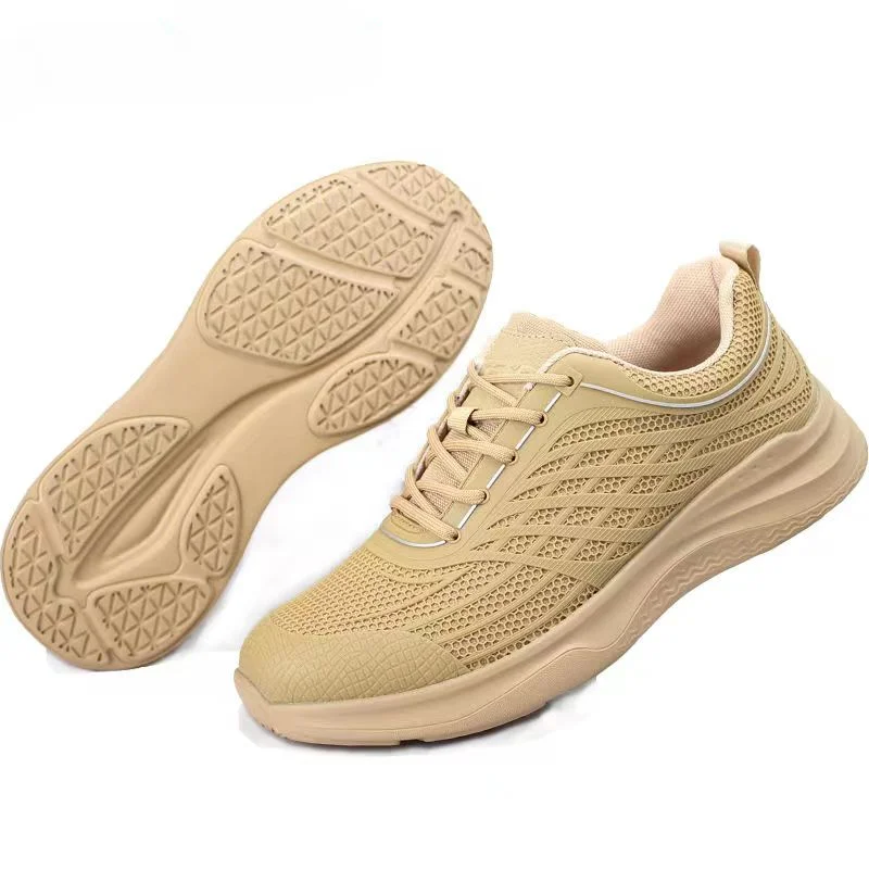 High Quality Sand Color Tactical Boots Men Ultralight Anti Stab Outdoor Short Boots