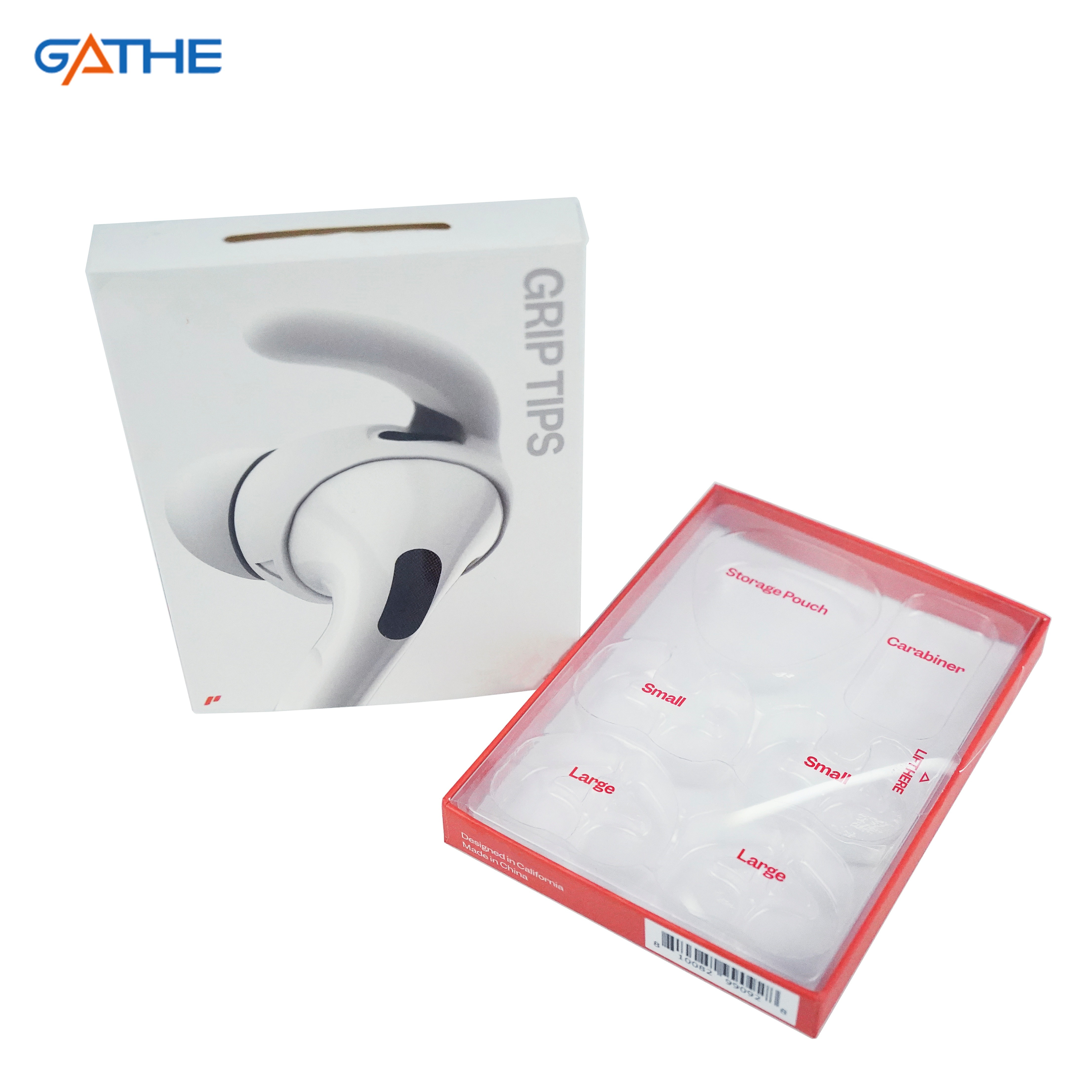 OEM White Foldable Electronic Cardboard Box For Earphone Packaging Paper Boxes With Handle