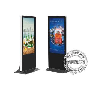 Slim Thin Touch Screen Digital Signage Wifi Android System Metal Case Interactiv