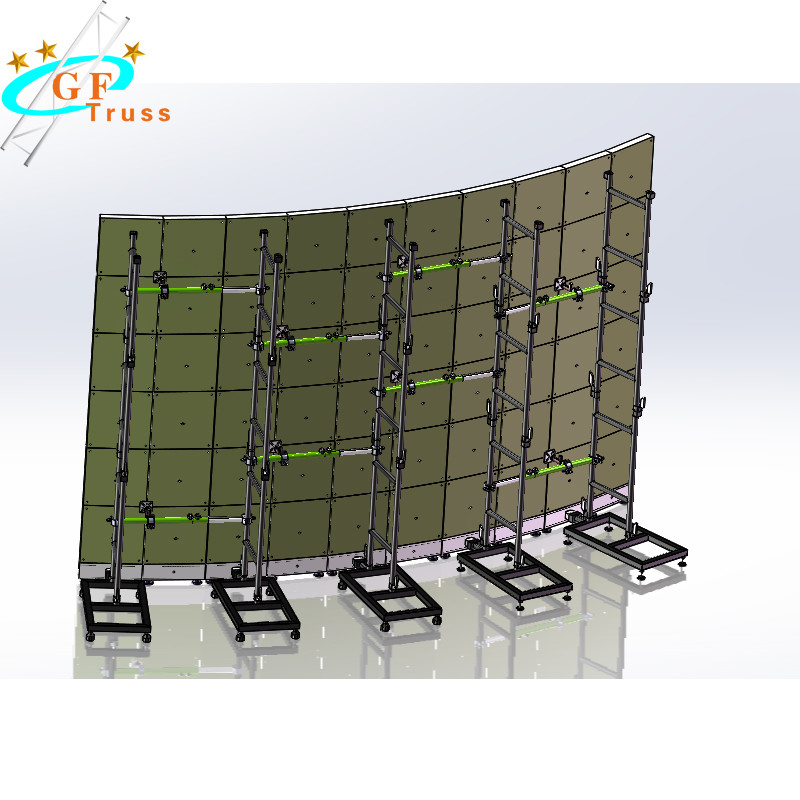 50mm * 3mm Square Circle Arch Ladder Truss Sliver Bolt And Nut Connecting