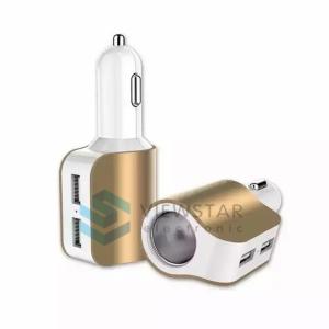  5V 3.1A Cigarette Lighter Dual Usb Car Charger / Car Phone Charger DC 12-24V Manufactures