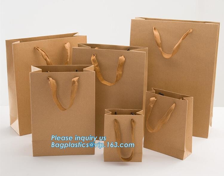 eco friendly paper printed shopping coffee packaging retail bags with handle logo,paper gift shopping bag with red custo