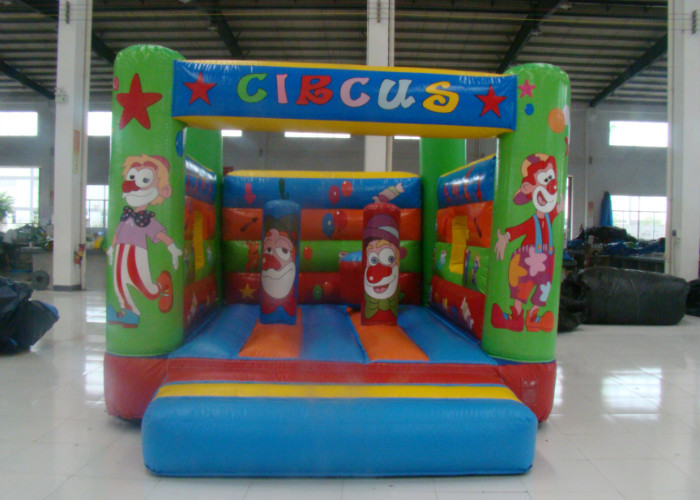 Amusement Park Inflatable Jump House , Small Indoor Bounce House 3.5 X 4 X 2.5m