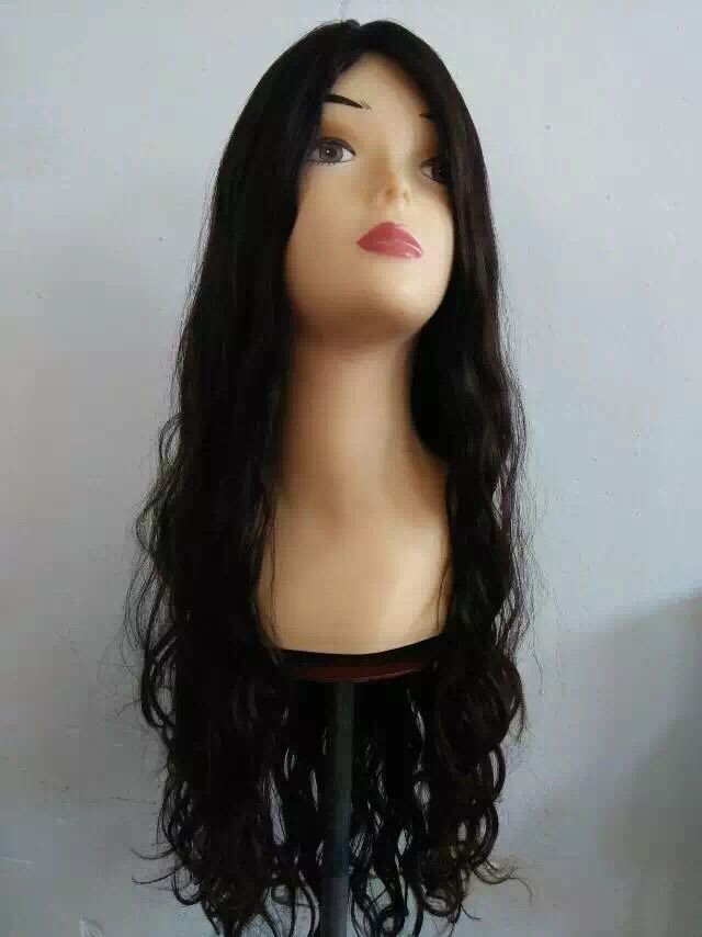 Small Layer Wig European Human Hair Wig Jewish Wig Cheap Wig, 20 Inches Full Lace Wigs