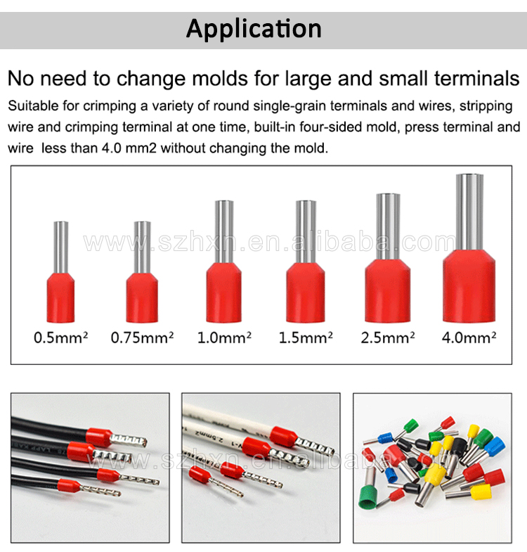 Powerful Pre-insulated Wire Terminal Stripping Crimping Number Tube Inserting Machine