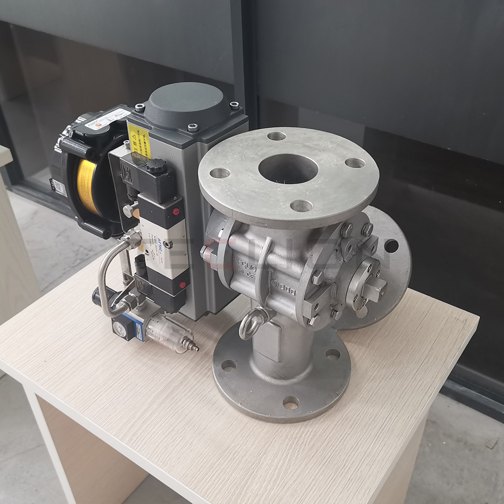 Return Pneumatic Conveying Valves Diverter Gate For Material Handling System