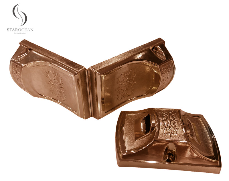 Bronze PP Recycled Material Coffin Corner Funeral Accessories Bronze 8# B