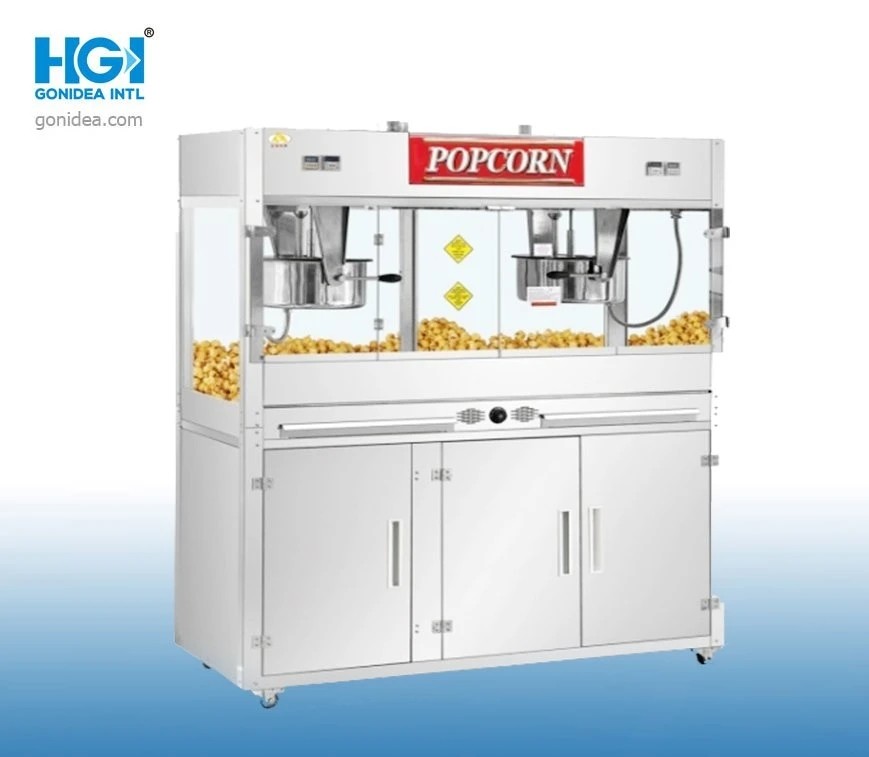 16oz Vertical Automatic Popcorn Maker Machine For Cinemas