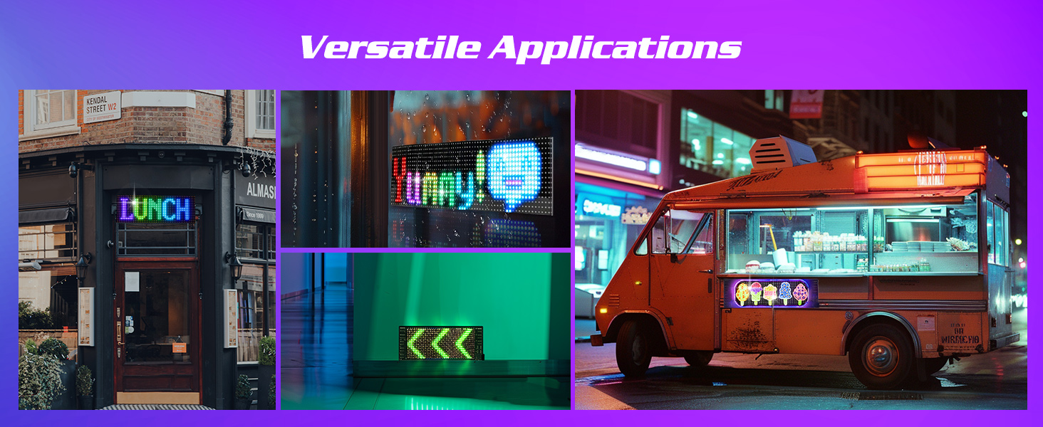 led sign for car