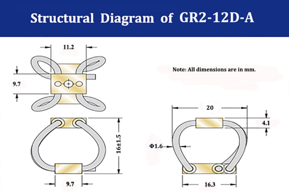Anti Vibration Small Shock Isolators Shock Isolator GR2-12D-A