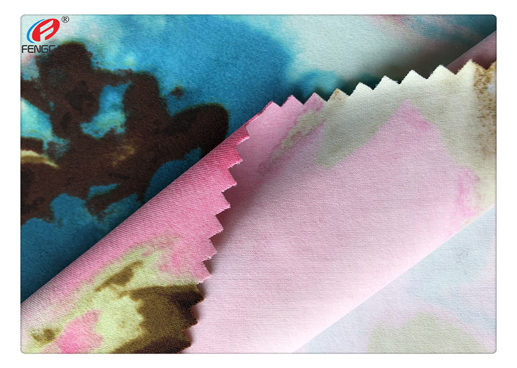 Plain Dyed Printed Nylon Lycra Fabric For Ladies Summer Swimwear