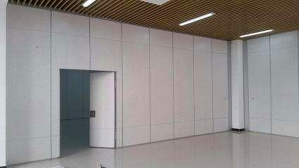 Movable Soundproof Office Partition Walls With Aluminum Sliding Tracks System