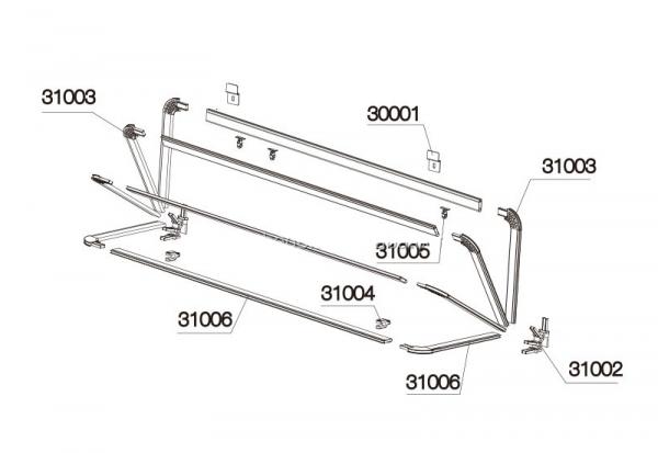 European Stype Outdoor Canopy Awning Aluminium Retractable Window Awning