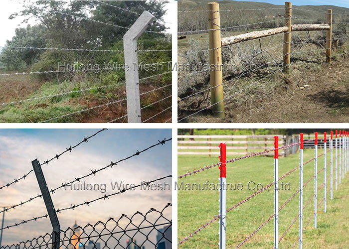 12/14/16 Hot-Dipped Galvanized Barbed Wire for Prison Security Fence