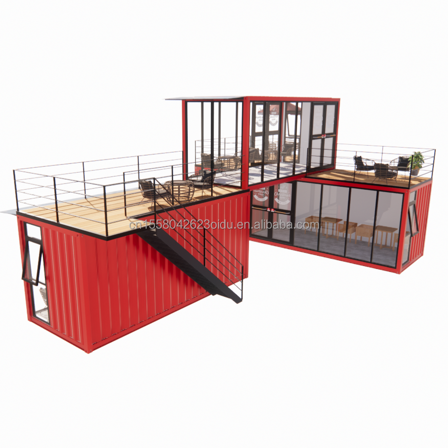 50/75/100mm Wave Sandwich Panel Wall Modular Mobile Store for Container Dessert Shop Street Prefab Coffee Kiosk Booth Design