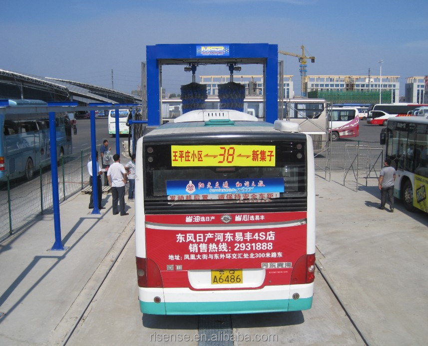 Rollover Bus Wash Station With High Pressure Water And Brush Cleaning