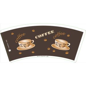 Smooth Surface Paper Cup Fan  Single Side PE Coated Paper Cup  For Custom Size