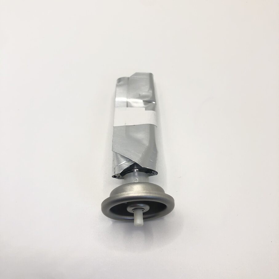 Convenient and Safe Dispensing Made Easy with White Aerosol Bag Valve On Valve Design