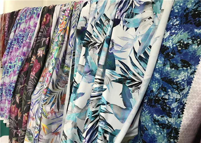 Wicking Athletic Knit Fabric Eco Friendly Yoga Wear Warm Up Suits