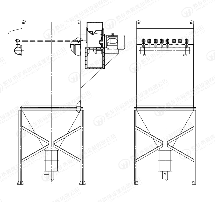 Baghouse Pulse Dust Collector Also Called Bag Filter Or Dust Remover