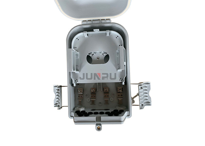 PC+ABS Material 16 Core Optical Fiber Distribution Box Grey Black