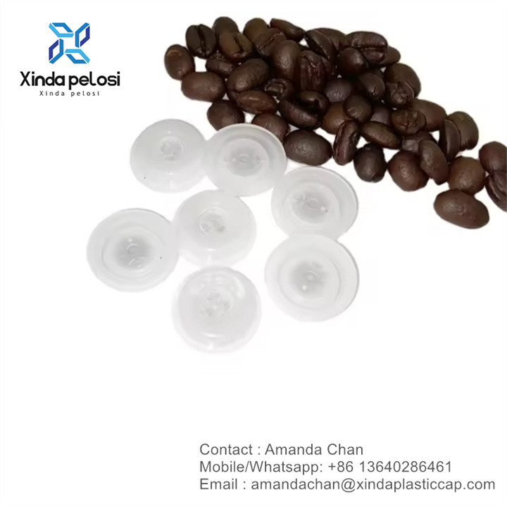 Coffee Valve One Way Degassing Valve For Cosmetic Self Sealing Plastic Film Bag