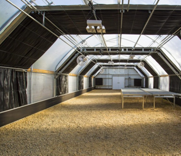 White Double Layer Greenhouse for Mushroom Farming Profitability