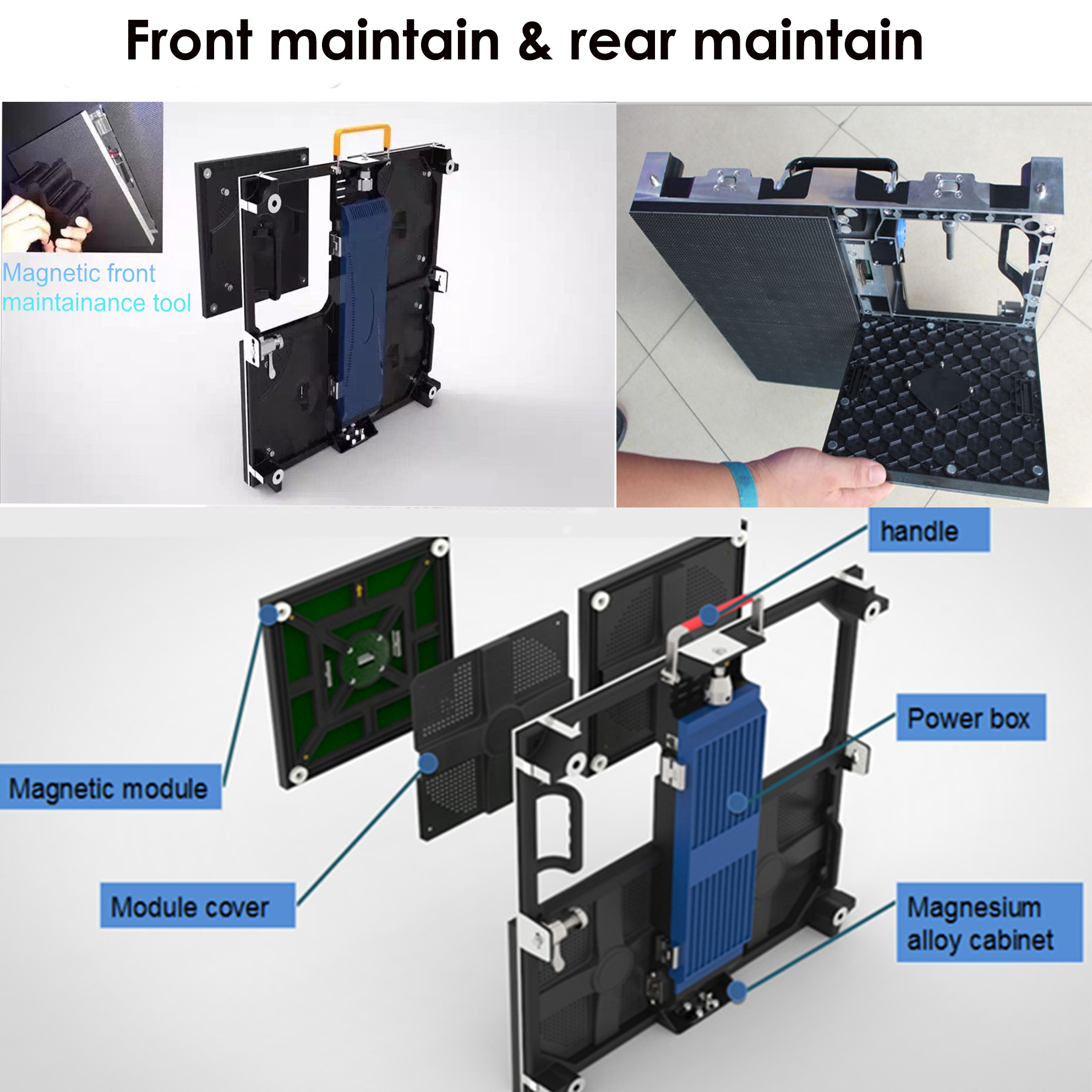 Flex Curved Portable LED Video Wall Display Hire , Big LED Panel Screen Outdoor