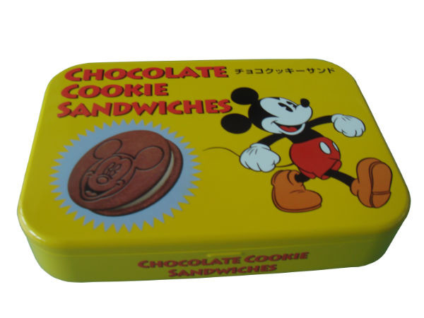 0.22mm Small Rectangular Tin Containers PMS Empty Tin Box
