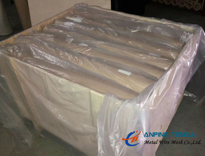 Brass Woven Wire Mesh With Selvage Edge/ Finished Edge/ Looped Edge