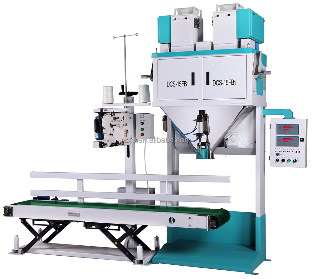 Pre-made Rice Bag Packing Machine for 10kg 25kg 50kg Weigh Range Granule Sachet Packing