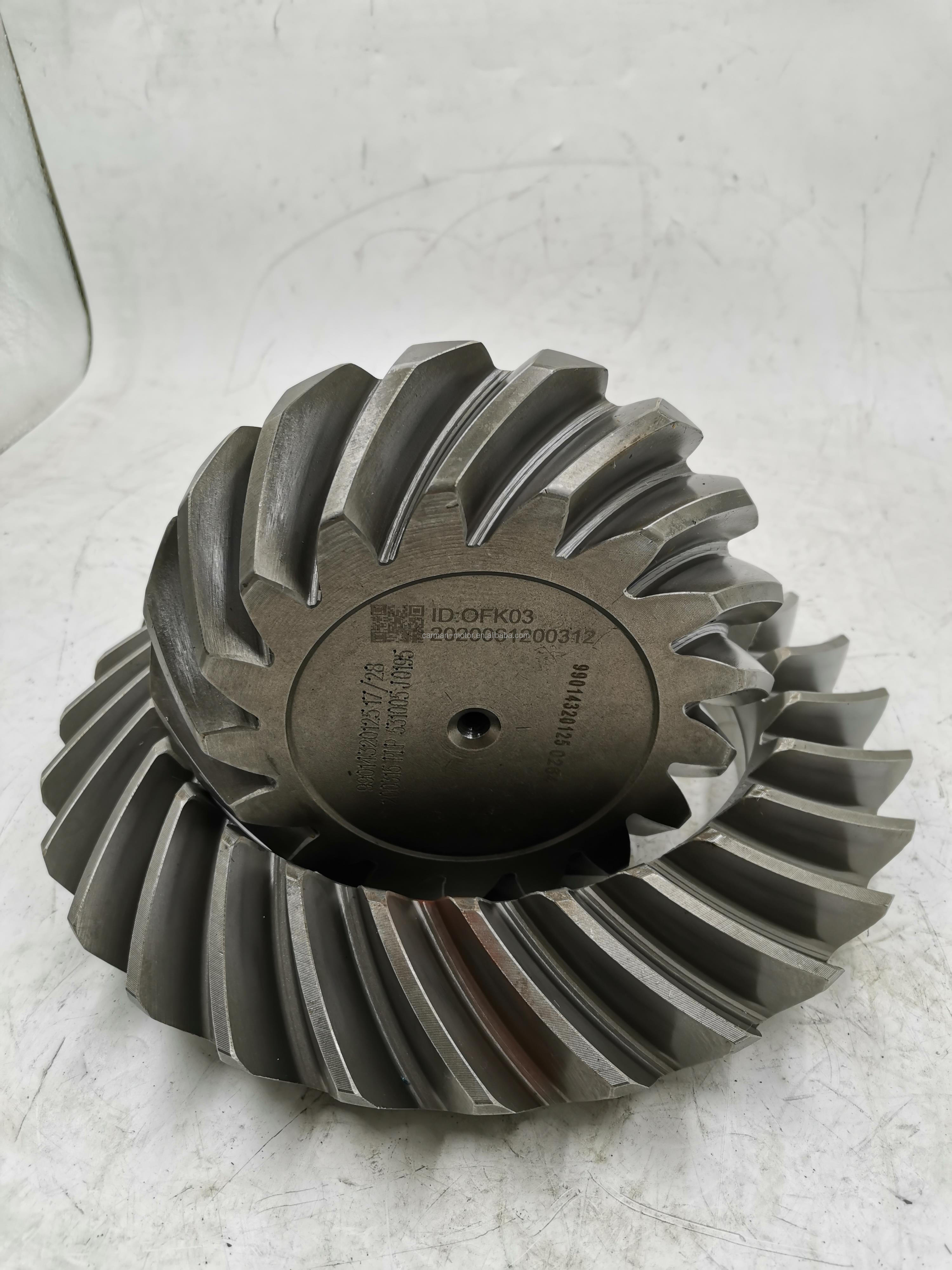 Howo STR Pelvic horn tooth Pinion And Crown Wheel WG9114320251 AZ9114320251 AZ9004320251 Sinotruk with Composite Materials
