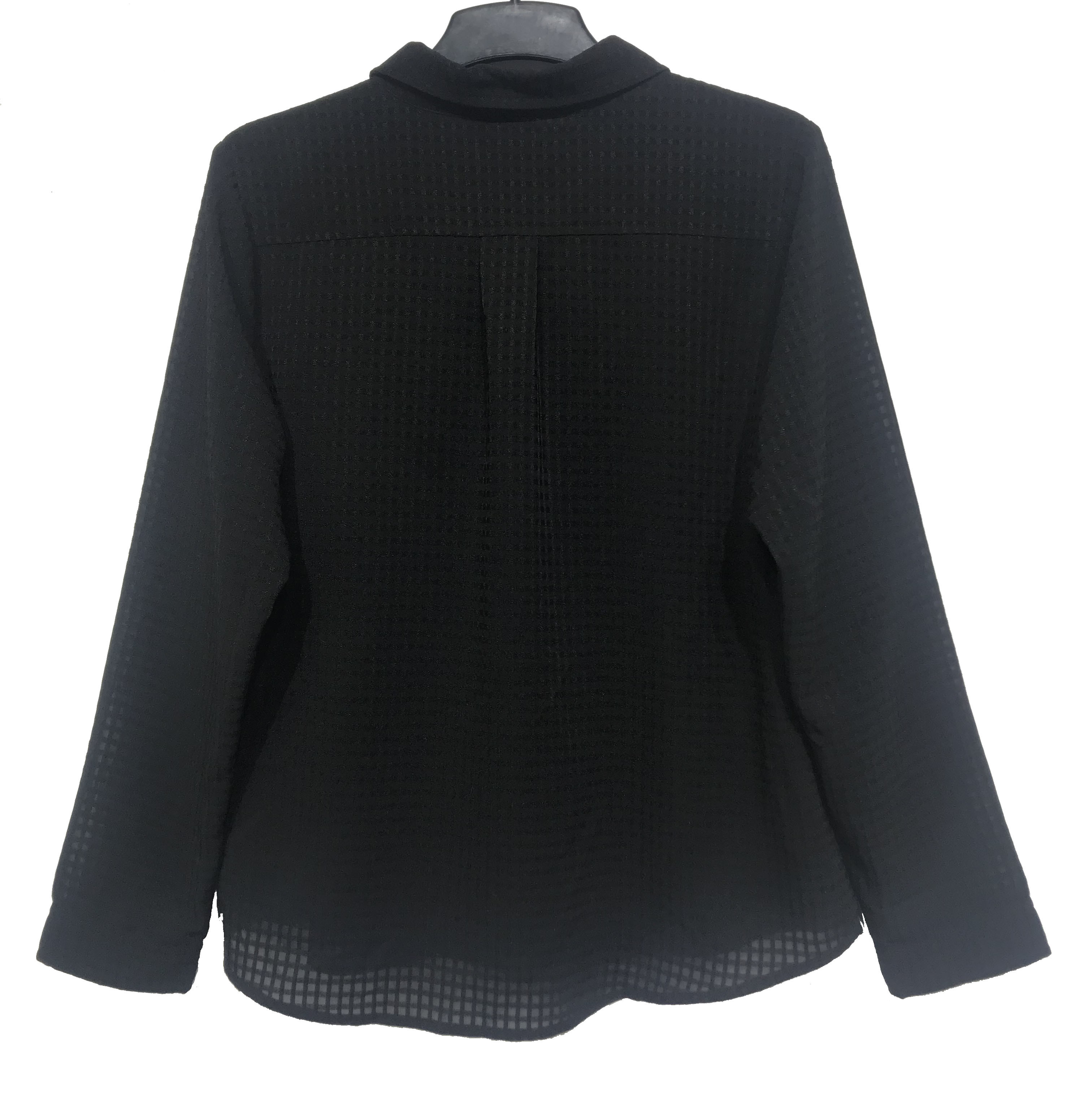Ladies Fashion Plus Size Long Sleeve black color Tops Custom Design Multi Size Soft Feeling