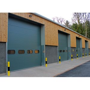 Commercial Sectional Overhead Doors With Weather Sealed Protection And Lockable Handle
