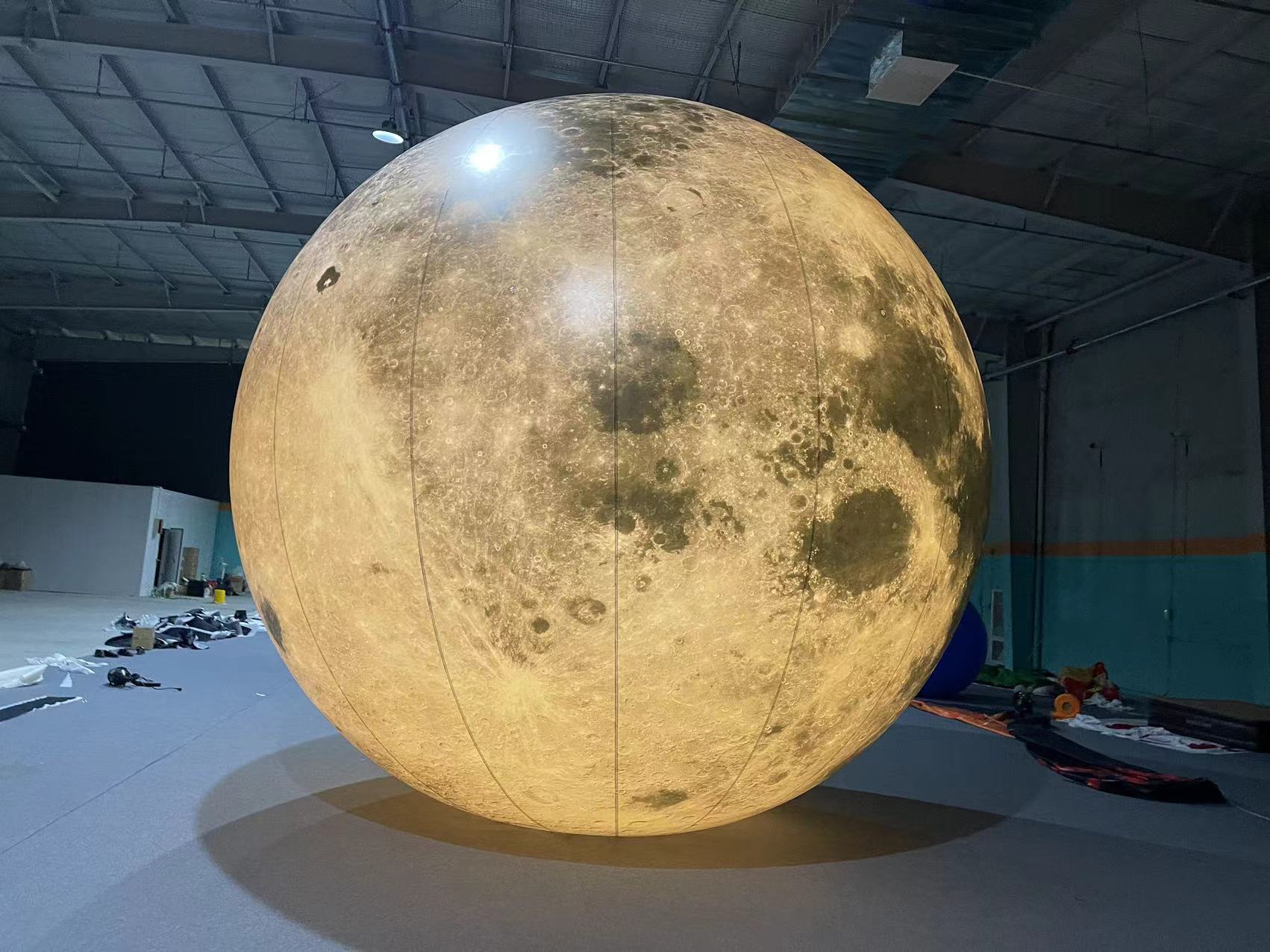 Factory Price Decoration Giant Advertising Inflatable Moon Model Large Inflatable Moon Balloon With Led Light